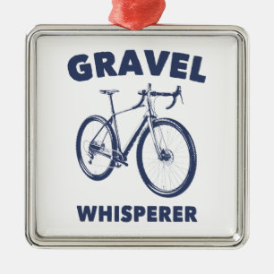 Ornement Carré Argenté Gravel Whisperer