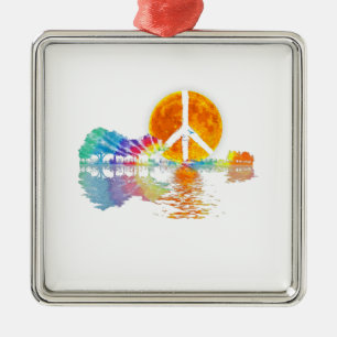 Ornement Carré Argenté Guitar Lake Shadow