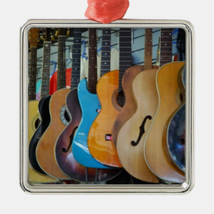 Ornement Carré Argenté Guitares Galore