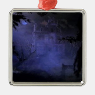 Ornement Carré Argenté Haunted Hill House Ornament