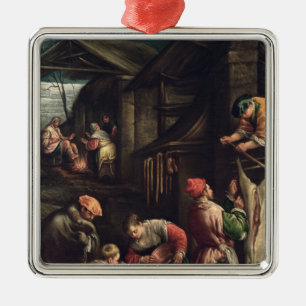 Ornement Carré Argenté Hiver c.1580