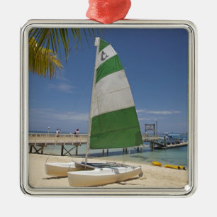 Ornement Carré Argenté Hobie Cat, Plantation Island