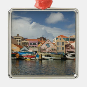 Ornement Carré Argenté Îles ABC, CURAÇAO, Willemstad : Punda,