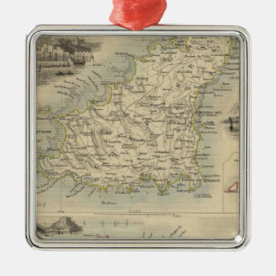 Ornement Carré Argenté Îles Anglo-Normandes