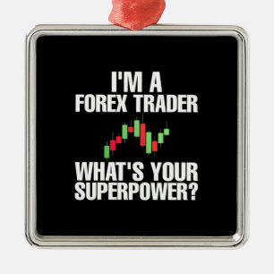 Ornement Carré Argenté Investisseur Je Suis Un Trader Forex