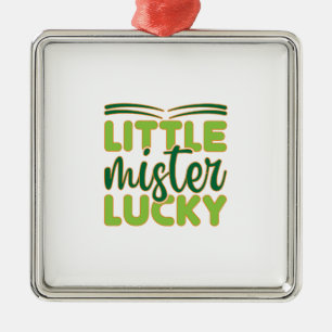 Ornement Carré Argenté Irish Little Mister Lucky