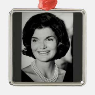 Ornement Carré Argenté Jackie Kennedy