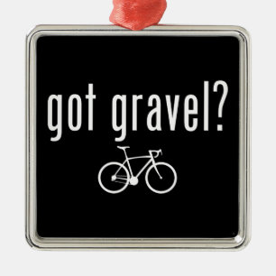 Ornement Carré Argenté J'Ai Du Vélo Gravel
