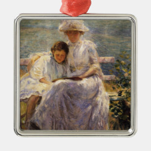 Ornement Carré Argenté Juin Sunlight (par Joseph DeCamp)