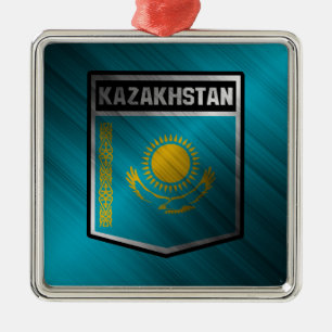 Ornement Carré Argenté Kazakhstan