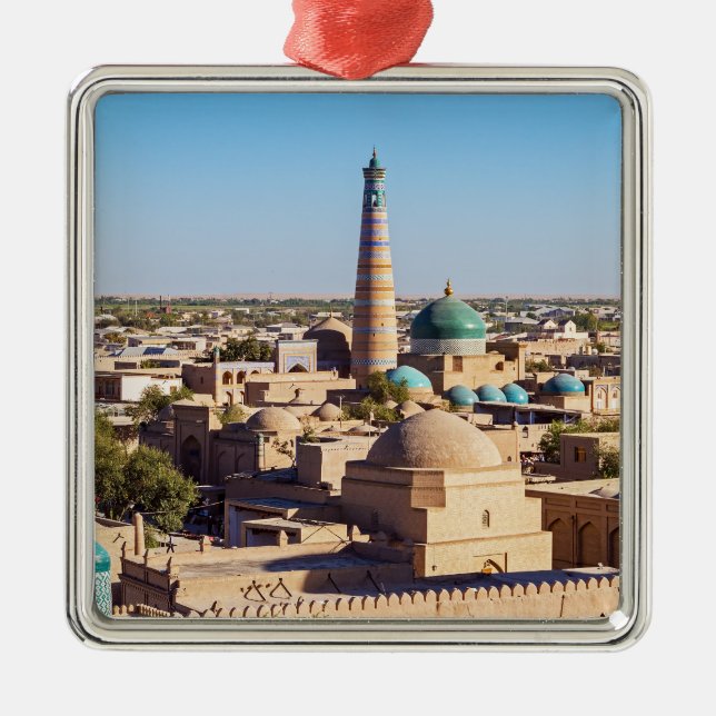 Ornement Carré Argenté Khiva, Ouzbékistan (Devant)