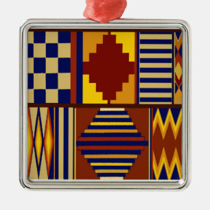 Ornement Carré Argenté Kilim Prayer Conception du tapis