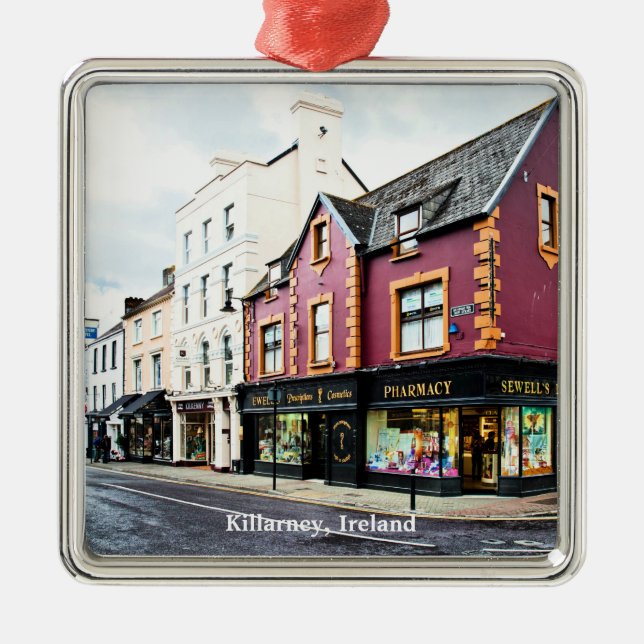 Ornement Carré Argenté Killarney, Ireland street view Postcard (Devant)