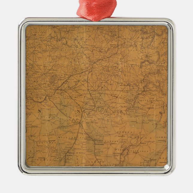 Ornement Carré Argenté La carte officielle de Lloyd de l'état du (Devant)