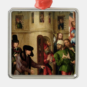 Ornement Carré Argenté La délivrance des prisonniers, c.1470