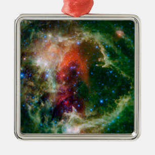 Ornement Carré Argenté La mosaïque est de l'âme Nebula