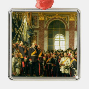 Ornement Carré Argenté La proclamation de Wilhelm comme Kaiser