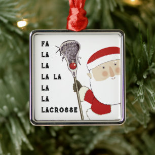 Ornement Carré Argenté Lacrosse Collectif