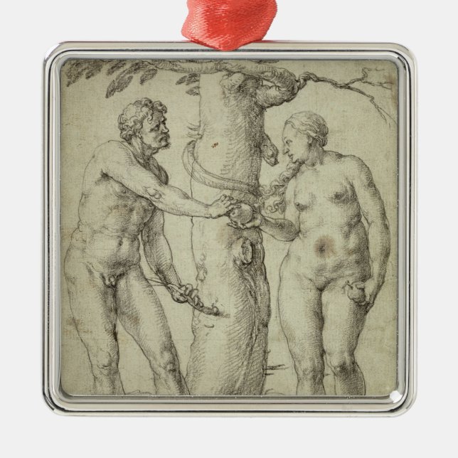 Ornement Carré Argenté L'automne (Devant)