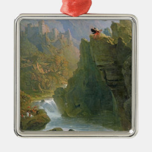 Ornement Carré Argenté Le barde, c.1817 (huile sur la toile)