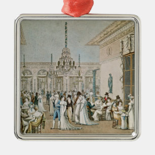 Ornement Carré Argenté Le café Frascati en 1807