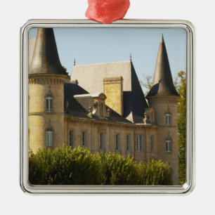 Ornement Carré Argenté Le Château Baron Pichon Longueville à