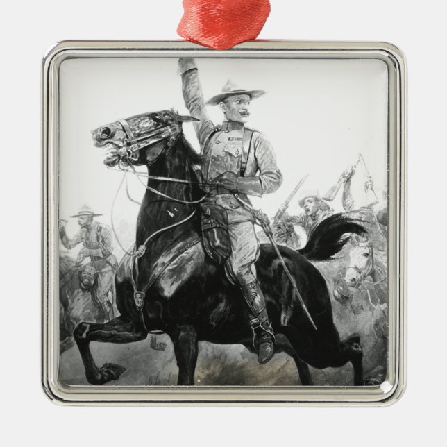 Ornement Carré Argenté Le défenseur de Mafeking (Devant)