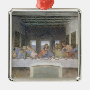 Ornement Carré Argenté Le dernier dîner, 1495-97 2