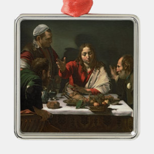 Ornement Carré Argenté Le dîner chez Emmaus, 1601 2