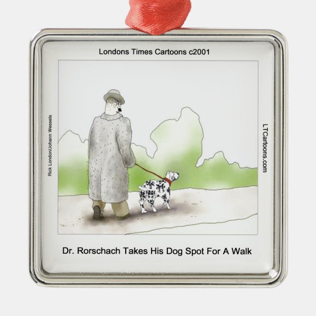 Ornement Carré Argenté Le Dr Rorschach Prend Le Point 4 De Chien Une Marc (Devant)