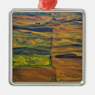 Ornement Carré Argenté Le Palouse depuis Steptoe Butte, Colfax,