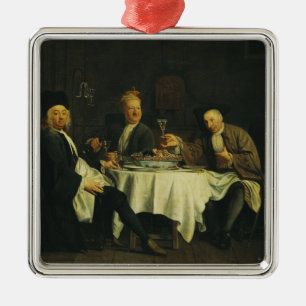 Ornement Carré Argenté Le poète Alexis Piron au Tableau