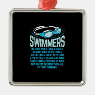 Ornement Carré Argenté Le Poison de Swimming Lover
