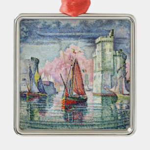 Ornement Carré Argenté Le port à La Rochelle, 1921
