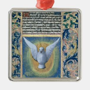 Ornement Carré Argenté Le Saint-Esprit