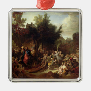 Ornement Carré Argenté L'entrée du Christ dans Jérusalem, c.1720