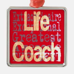 Ornement Carré Argenté Life Coach