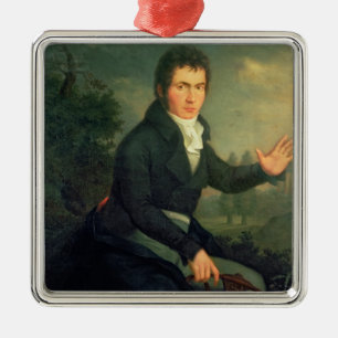Ornement Carré Argenté Ludvig van Beethoven, 1804