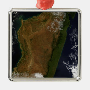 Ornement Carré Argenté Madagascar