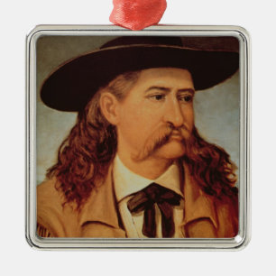 Ornement Carré Argenté Maître d'hôtel "Bill sauvage" Hickok (1837-76)