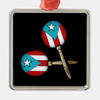 Maracas du drapeau Porto Rico