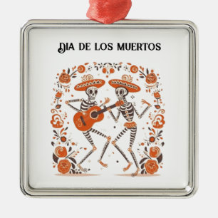 Ornement Carré Argenté Mariachi Spirits, coutume