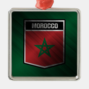 Ornement Carré Argenté Maroc