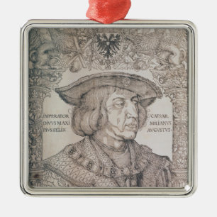 Ornement Carré Argenté Maximilian I, empereur de l'Allemagne, 1518