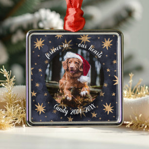 Ornement Carré Argenté Mémorial de compagnie rustique adorable personnali
