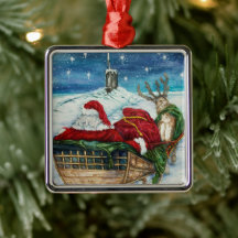 Minuit Magic Submarine Père Noël Orament