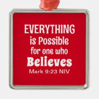 Miracle Bible Verse Christian Faith Red