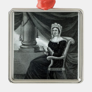 Ornement Carré Argenté Mme Rachel Jackson