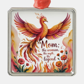 Ornement Carré Argenté Mom: The Woman, The Myth, The Legend