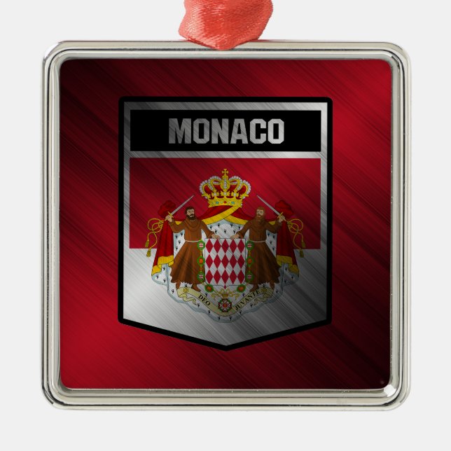 Ornement Carré Argenté Monaco (Devant)